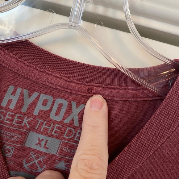 Hypoxia Anguila Pigment T-Shirt Men's Maroon Red XL Spearfishing Cotton Tee - Picture 10 of 13